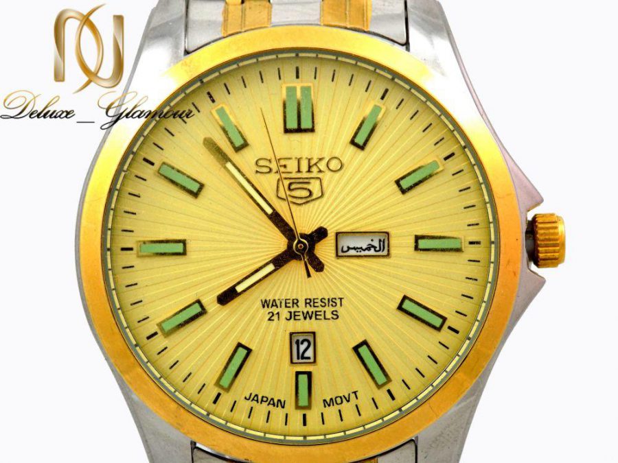 ساعت مچي مردانه SEIKO 5 دو رنگ WH-N112 از نماي نزديك