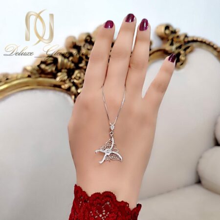 گردنبند پروانه زنانه نقره اصل شیک ma-n716