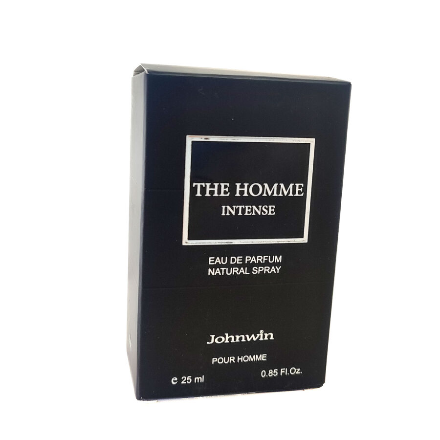 عطر و ادکلن دیور هوم اینتنس جانوین THE HOMME INTENSE JOHNWIN مردانه مینیاتوری 25 میل رایحه گرم ED-N156